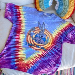 Vintage Dead Stock Shroomy Toons Tye Dye Tee Shirt